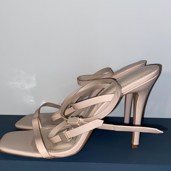 Can I Talk To You Nude Strappy Heels - Picture 6 of 9